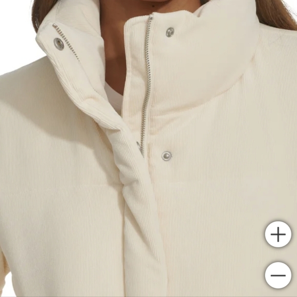Levi's Ladies' Corded Puffer Jacket -Cream - Picture 4 of 5